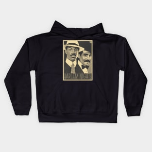 retro art (exlusive) brown cream harlem night Kids Hoodie